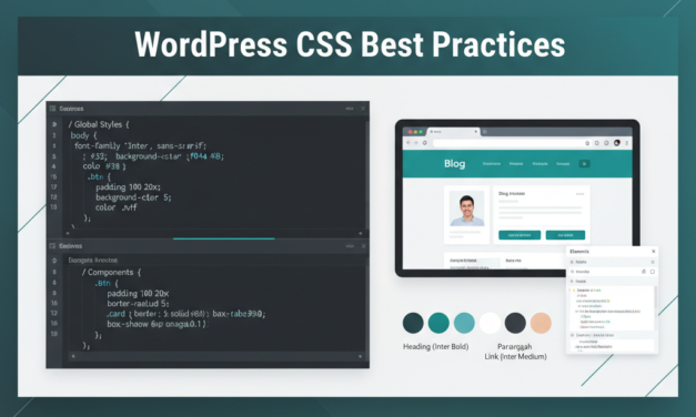 WordPress CSS Best Practices: Custom Styling Without Code Bloat
